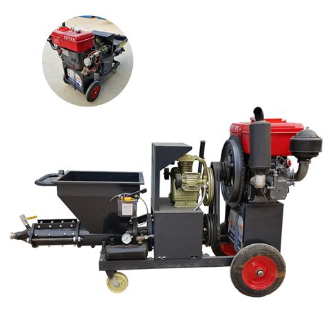 Cement Mortar Spraying Plaster Pump Machines Cement Sprayer Gun Machine