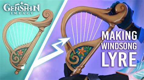 Genshin Impact Making Windsong Lyre In Real Life Youtube