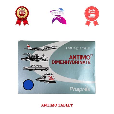 Jual Antimo Strip Obat Anti Mabuk Perjalanan Shopee Indonesia