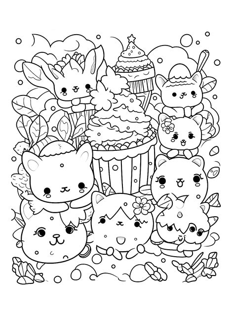 Cute Kawaii Coloring Pages Free Printable Coloring Pages