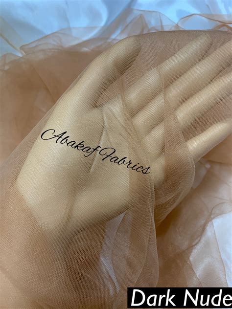 Soft Skin Color Illusion Mesh Nude Skin Flesh Mesh Tulle Sheer Net Dance Wear Fabric Width Cm