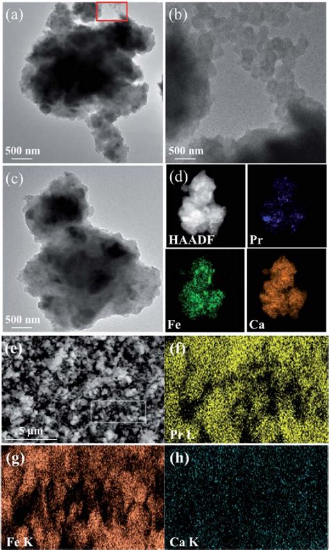 The Tem A And Hrtem C Images Of Pr O W Powder After