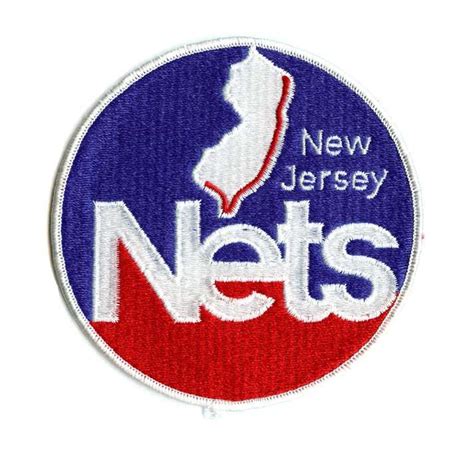 Rare New Jersey Nets Logo Nba Basketball Vintage Round Team Logo Patch