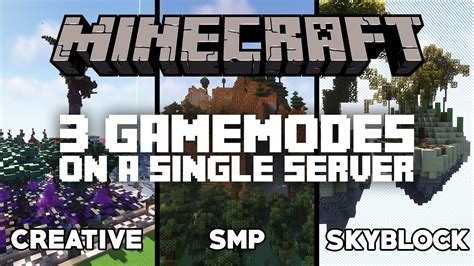 Setup Multiple Gamemodes On A Single Minecraft Server Tutorial Youtube