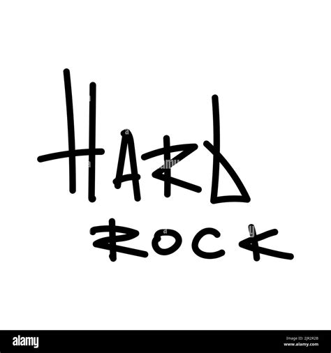 Isolated Graffiti Tag Hard Rock Vector Illustration Stock Vector Image