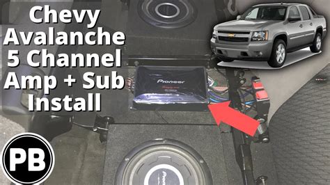 Chevy Avalanche Channel And Sub Install Youtube