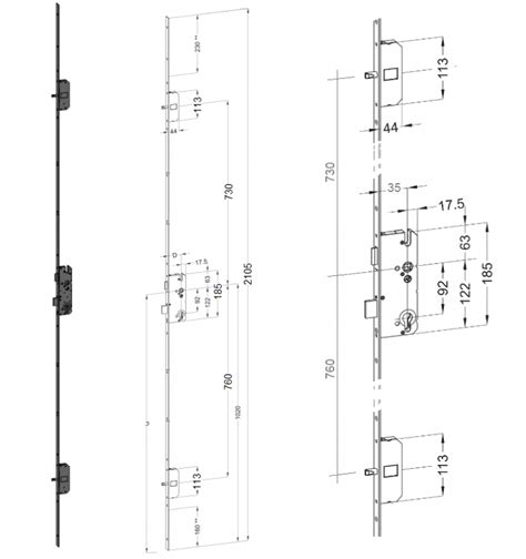 Serrure Winkhaus Axe Penes Pistons Haut Bas Serrures Cl S