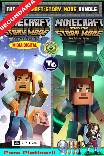 Minecraft Story Mode Season 1 E 2 Dlcs Secundária Tróia Games