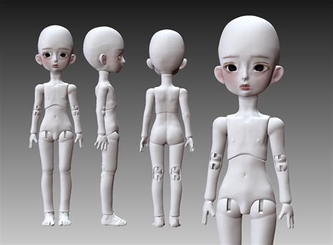 3D File BJD Ball Jointed Doll STL Female Model Rose3D 51 OFF