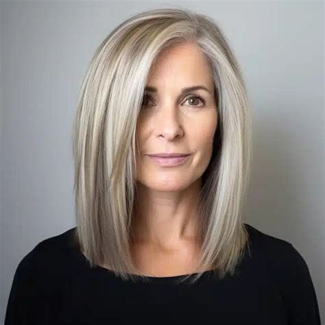 45 Best Medium Length Hairstyles For Women Over 50 Straight Hair Cuts