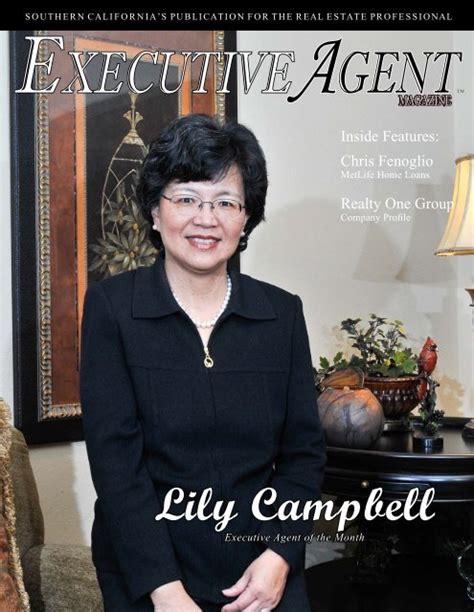 Cover Story Lily Campbell Executive Agent Magazine