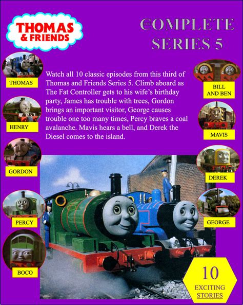 Thomas Series 5 back cover Volume 2 redone by ArthurEngine on DeviantArt