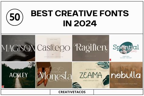 50 Best Creative Fonts For Designers And Artists In 2024