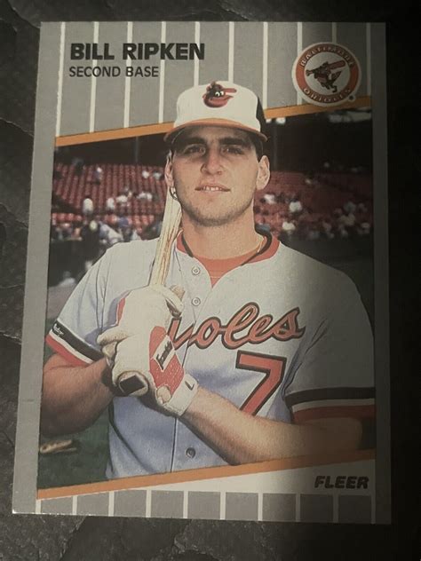 Fleer Bill Ripken Ff Error Orioles And Censored Card Lot Of