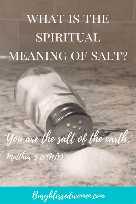 Spiritual Meaning Of Salt