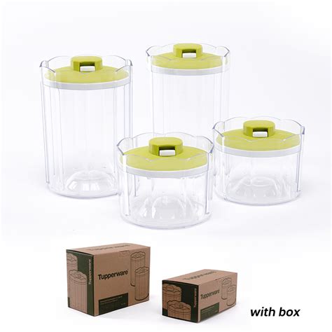 Jual Toples Tupperware Pcs Advanced Counterpart Bening Tutup Hijau