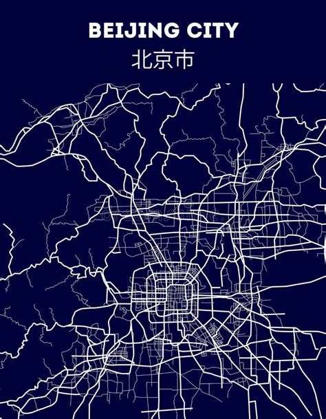 Beijing Road Map Stock Illustrations 120 Beijing Road Map Stock