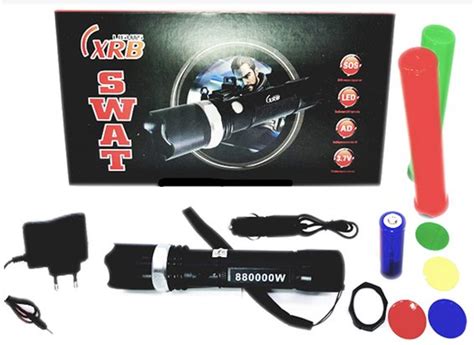 Jual Senter Polisi Swat Police XRB 5 Mode Cahaya Best Quality Product