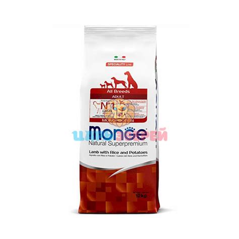 Monge (Монже) - Speciality Line All Breeds Adult Lamb, сухой корм для ...