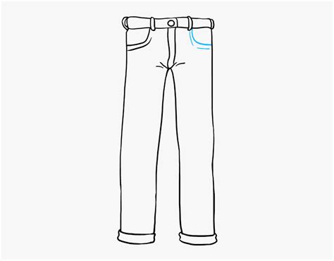 How To Draw Jeans - Easy To Draw Pants, HD Png Download , Transparent Png Image - PNGitem