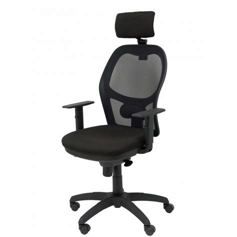 Piqueras Y Crespo Jorquera Silla Malla Negra Asiento Bali Negro Con