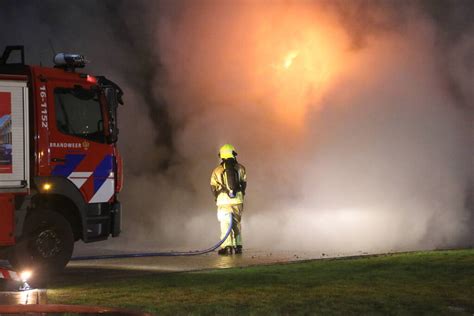 Brandweer Druk Met Zeer Grote Brand In Schuur De Boender In Noordwijk