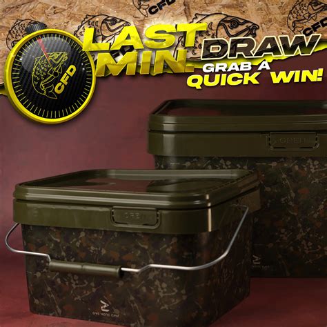 Last Min Draw X Omc Splash Camo Buckets Carp Fishing Draws