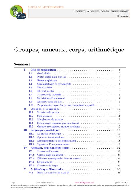 Solution Groupes Anneaux Corps Arithm Tique Studypool