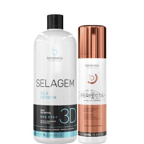 Selagem 3D Borabella 1 Litro Perfecta Progressiva 250ml