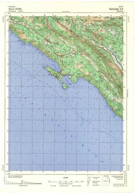 Topografske Karte Crne Gore Jna Sutorina