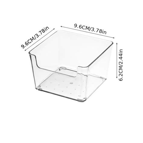 1 pièce Acrylique Transparente Boîte De Rangement Étudiant Bureau