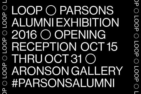 Announcing Parsons Alumni Exhibition: Loop, Oct 15-31 - ADHT