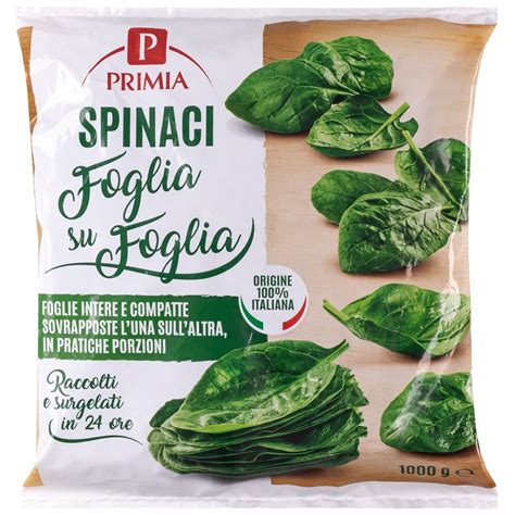 Spinaci Foglia Su Foglia Primia Kg Tigros