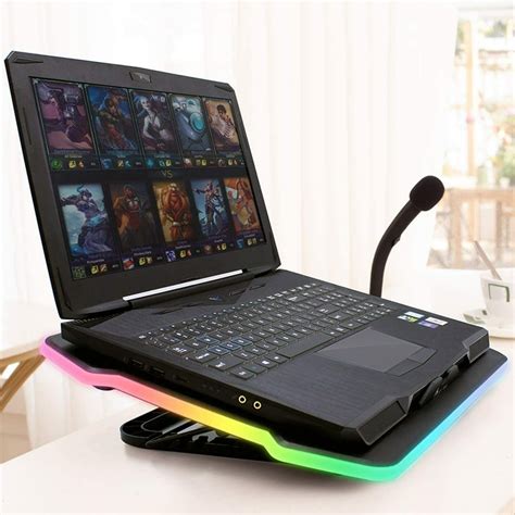 Klim Ultimate Rgb Laptop Cooling Pad Stand Quiet Up To 17 Notebooks