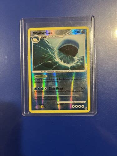 Pokemon Cards Great Encounters Reverse Holo Wailord 30 106 EBay