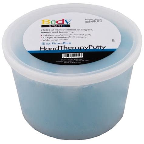 Body Sport Standard Hand Therapy Putty Blue 16 Oz Firm