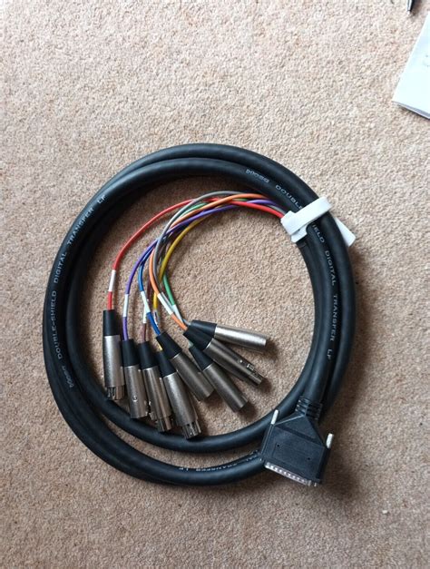 Dsub Digital Cable Aes Ebu To Xlrs Metres Tascam Wiring Ebay