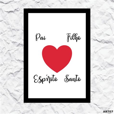 Arte Digital Pai Filho Espírito Santo Elo7 Produtos Especiais