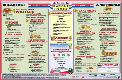 Waffle House Menu, Menu for Waffle House, Southaven, Memphis ...