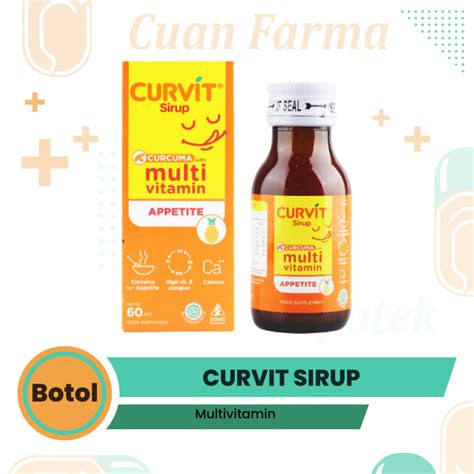 Jual Curvit Sirup 60 Ml 120 Ml Shopee Indonesia