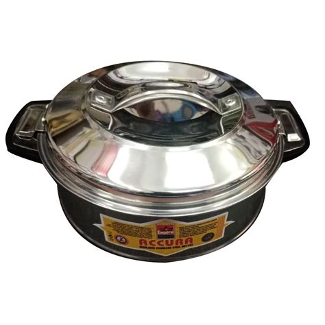 Round 2000ml Accura Stainless Steel Hot Pot For Home Size 210mm