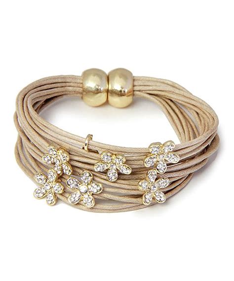 Nude Flower Magnetic Bracelet Nude Jewelry Neutral Jewelry Magnetic Jewelry