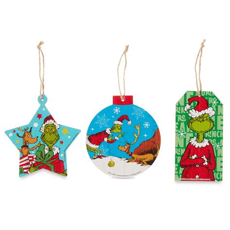 Dr Seuss The Grinch Who Stole Christmas Grinch Mini Sign Set 3 Pack