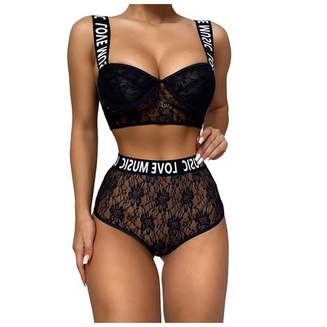 Biziza Womens Bra And Panty Set Lingerie Sets Sexy Two Piece Push Up