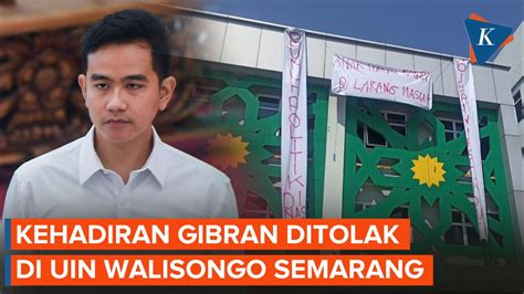 Video Gibran Diundang Ke UIN Semarang Gedung Kampus Dipasangi Spanduk