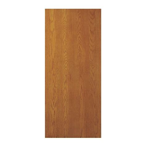 JELD WEN 32 In X 80 In Oak Unfinished Flush Hardwood Interior Door