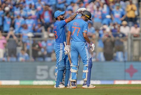 Virat Kohli and Shubman Gill brought up the 100-run mark in their ...