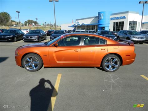 Toxic Orange Pearl Dodge Charger R T Road Track Exterior Photo