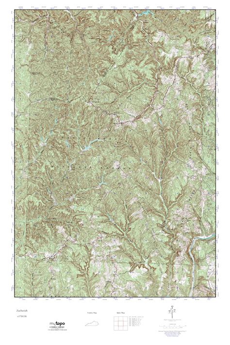 Mytopo Zachariah Kentucky Usgs Quad Topo Map