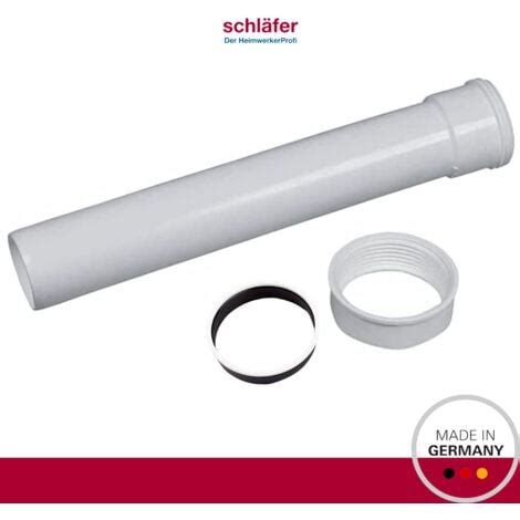 Schläfer 439101 Canotto Prolunga Sifone Scarico in PVC Bianco con